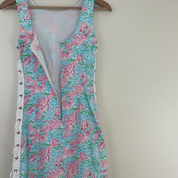 Lilly Pulitzer Delia Shift Dress in Lobstah Roll Spa Blue Size 00 - Picture 5 of 7